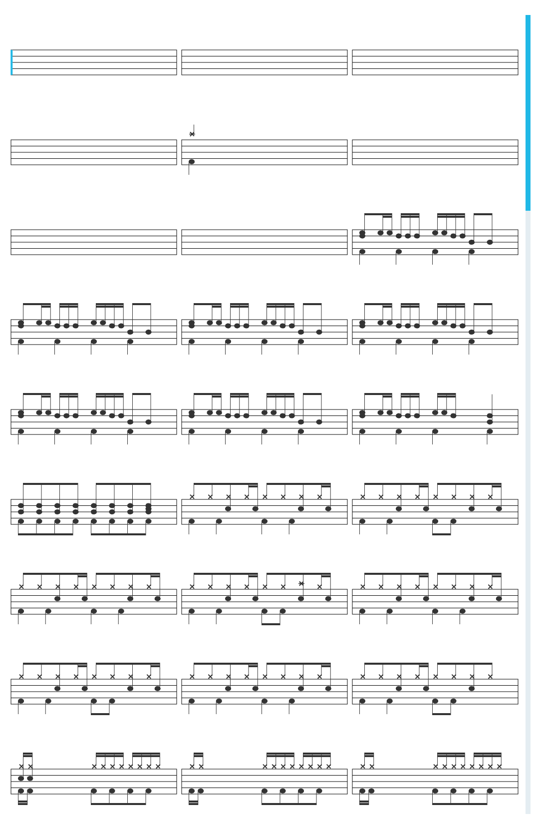 System Of A Down Chop Suey! drum sheet