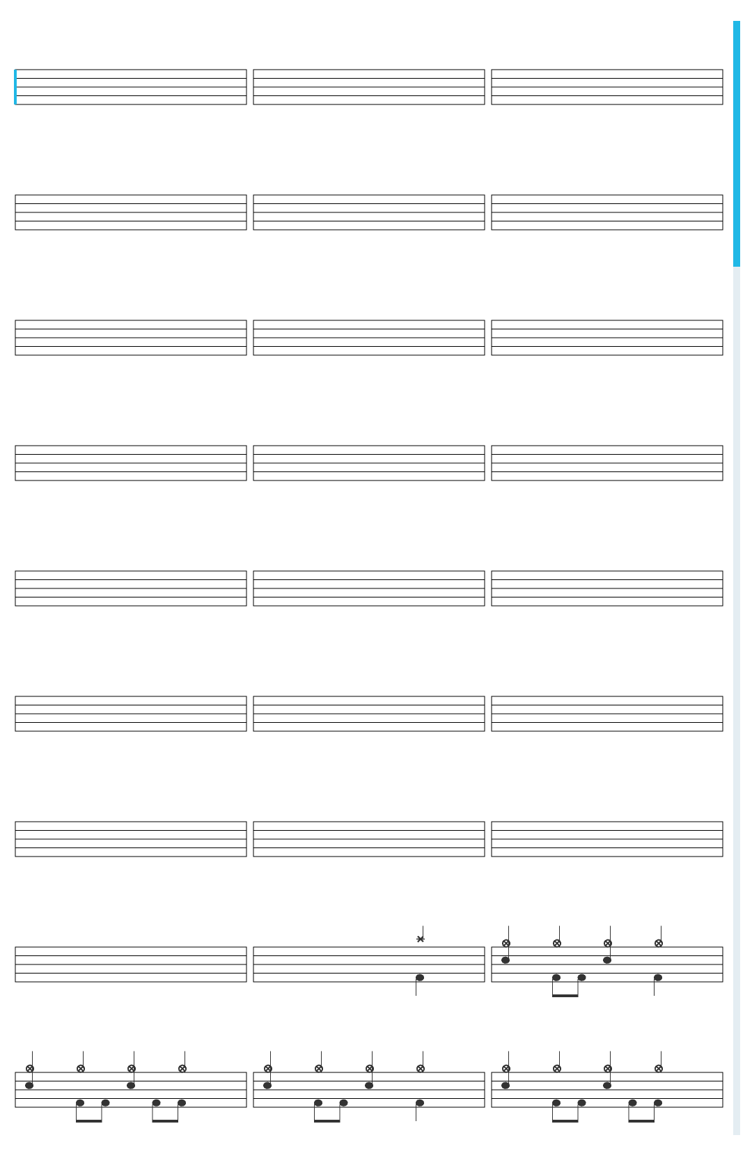 Nightwish White Night Fantasy  drum sheet