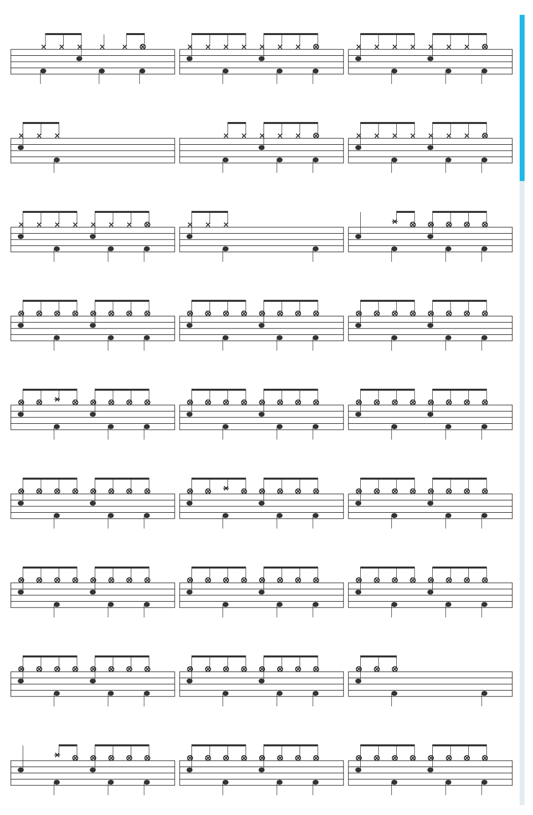 The Offspring Come out play drum sheet