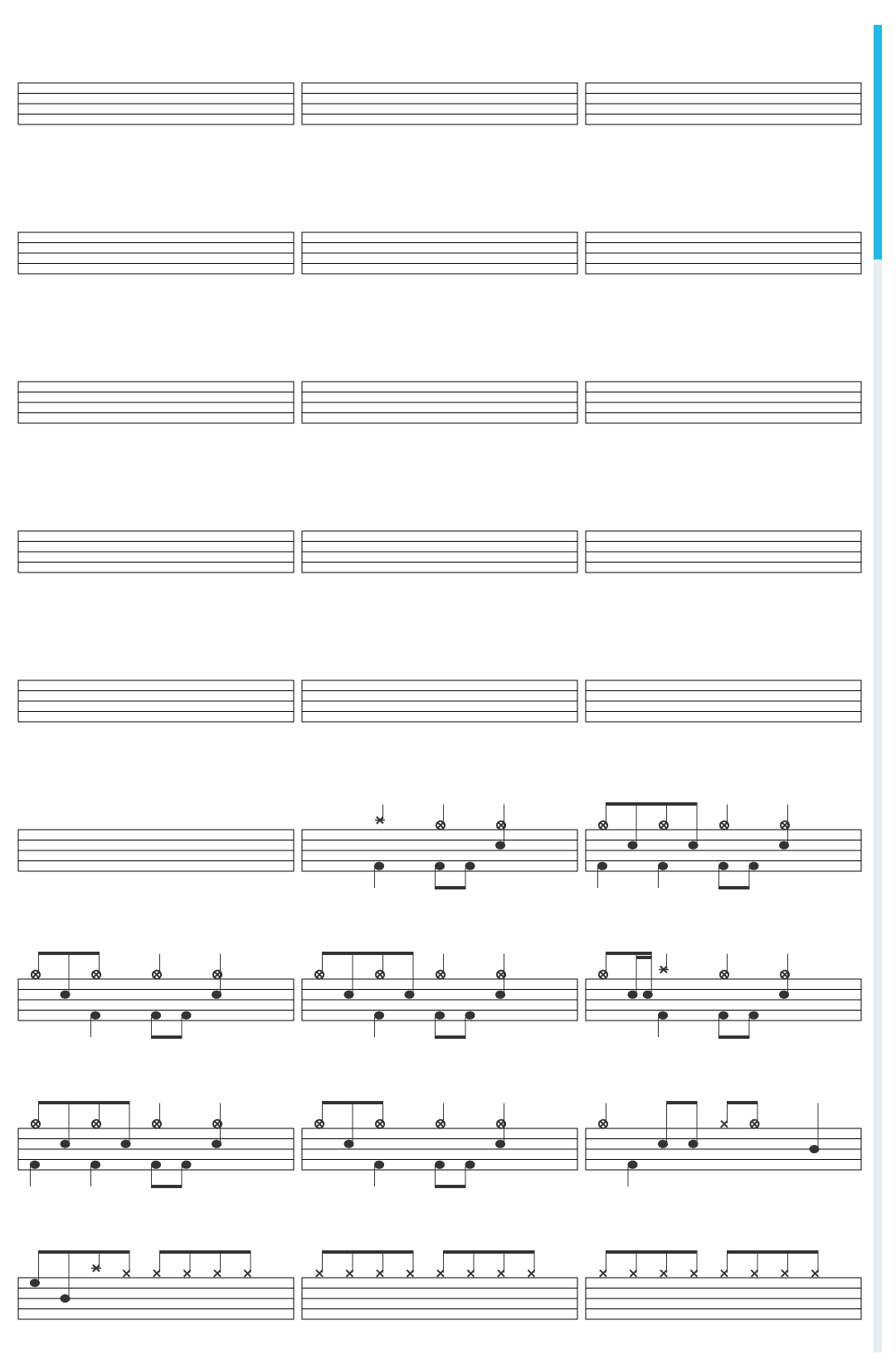 Linkin Park Somewhere I Belong drum sheet