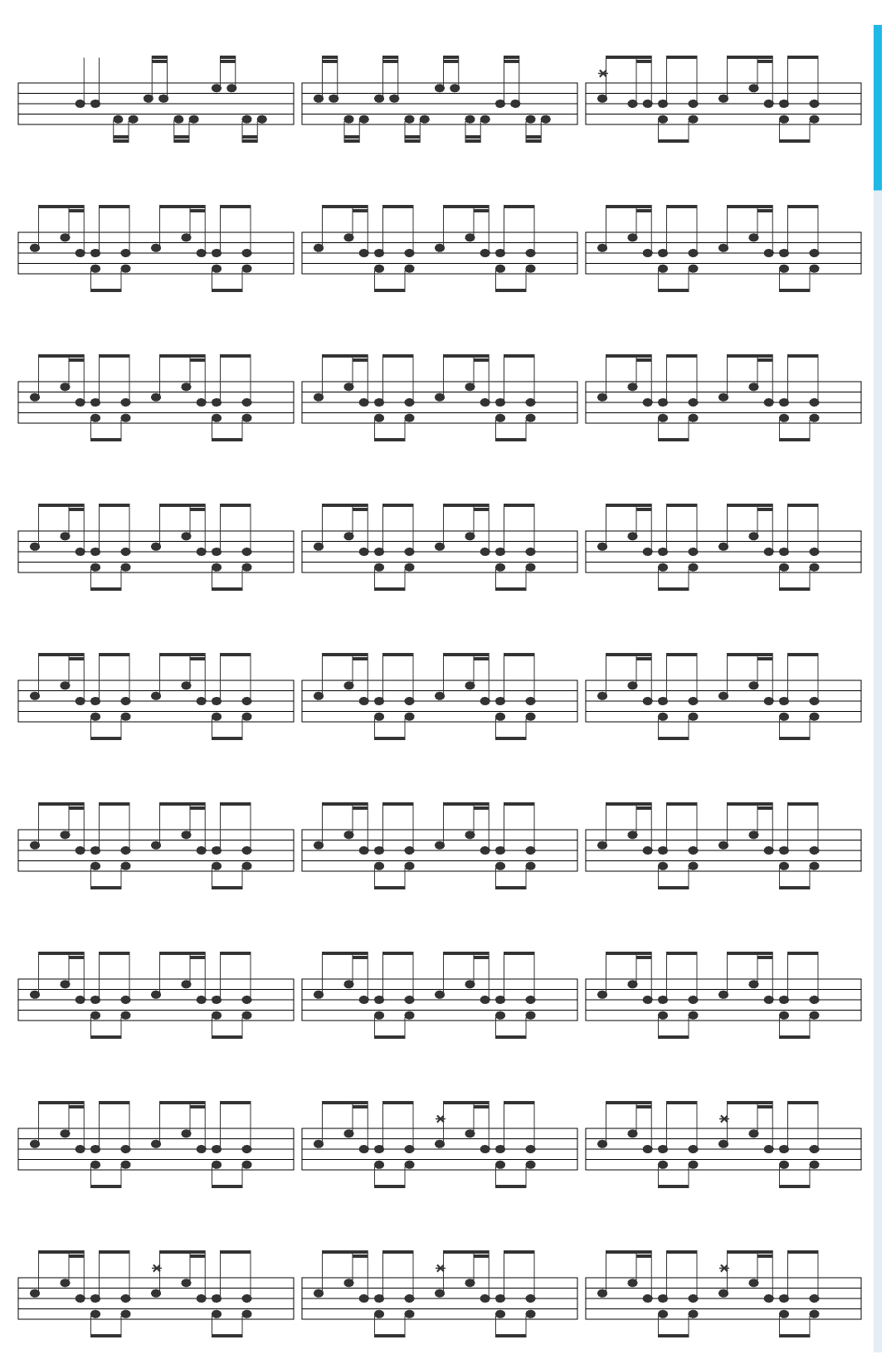 Guns N  Roses You Could Be Mine drum sheet