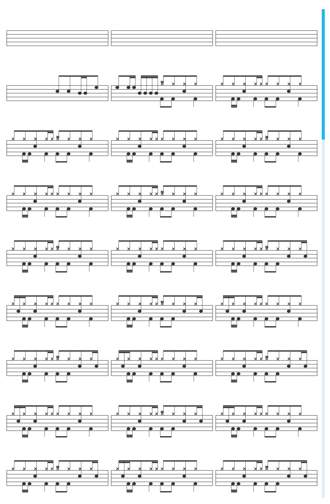 Soulfly Umbabarauma drum sheet