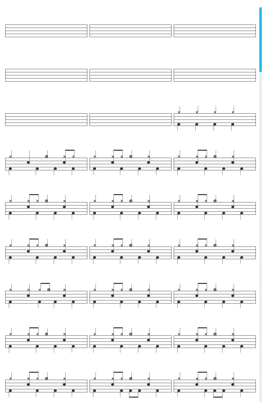 Pharrell Williams  Happy drum sheet