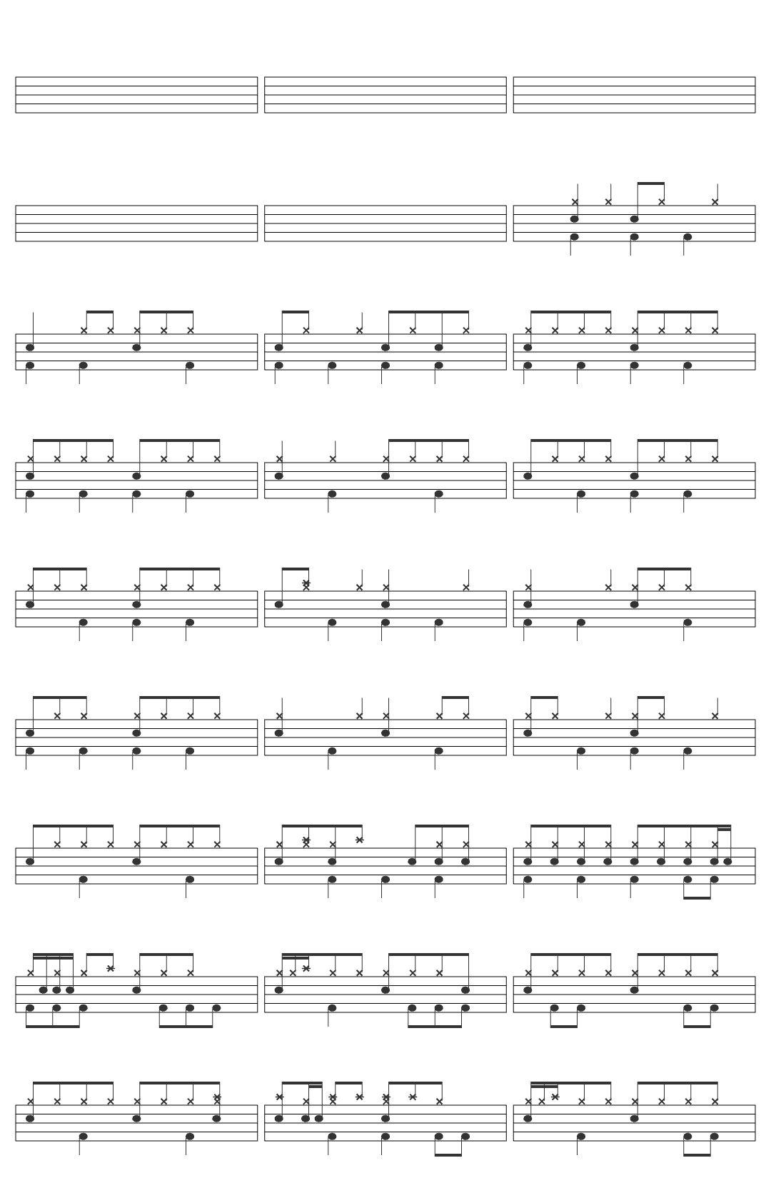 playingtheangel Каспер 2 drum sheet