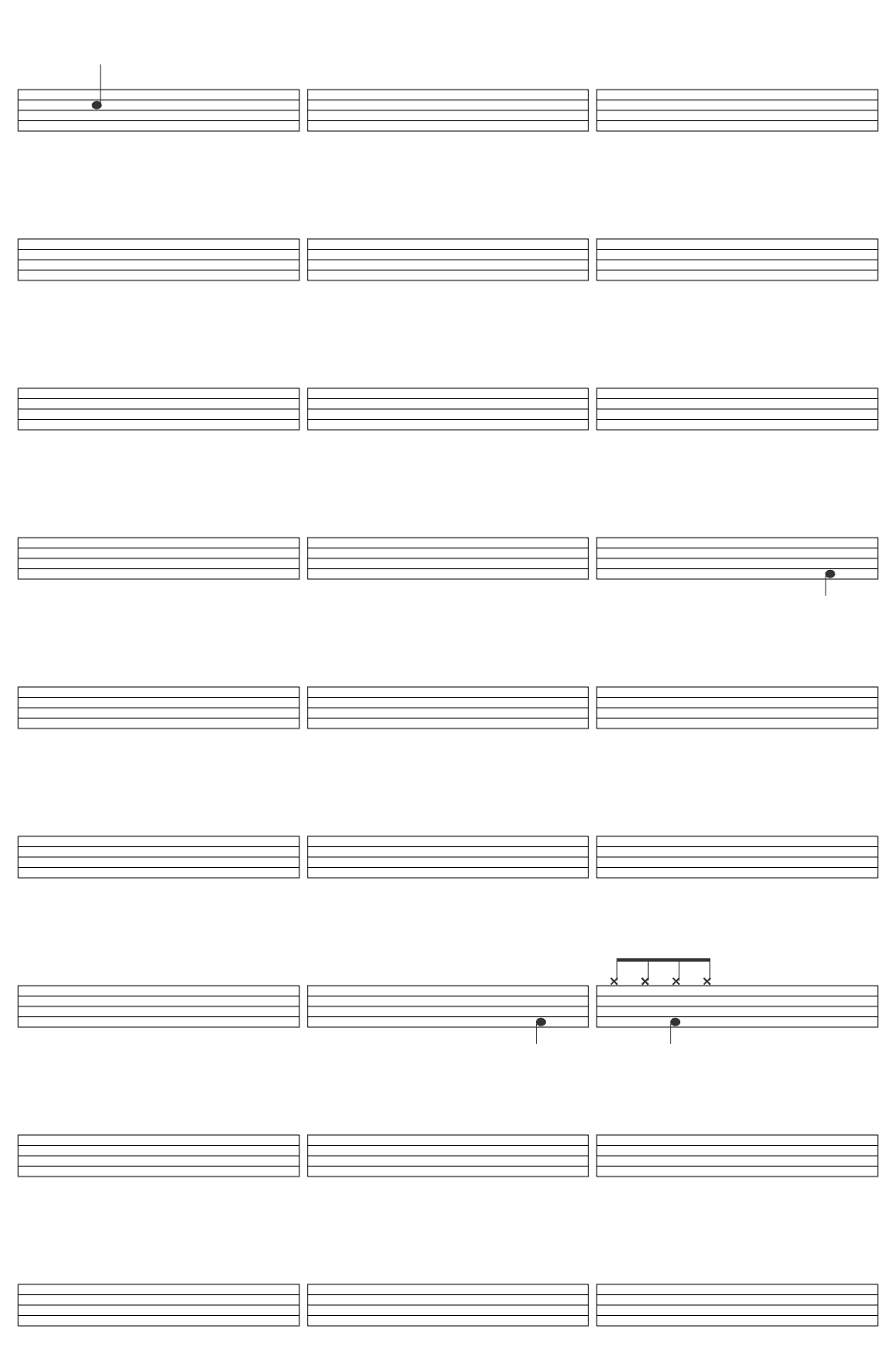 Supertramp Bloody Well Right drum sheet