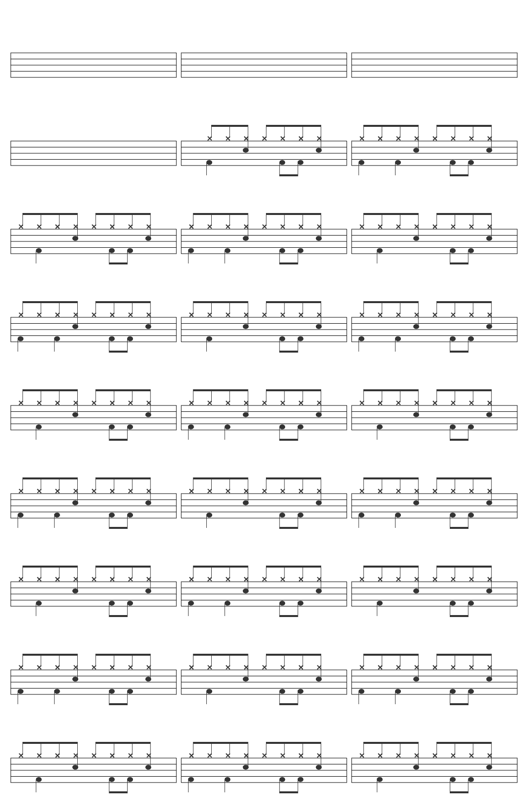 The Smashing Pumpkins 1979-v10 drum sheet