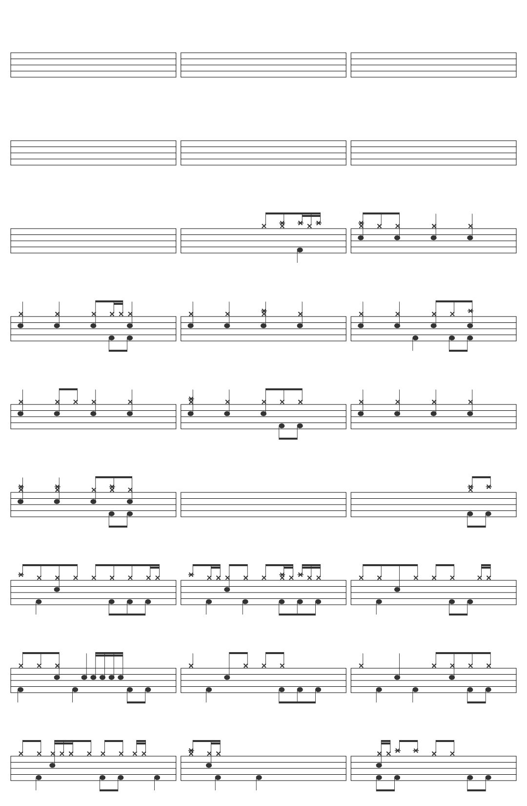 Cambatta Ghost In The Machine (Power of God) drum sheet