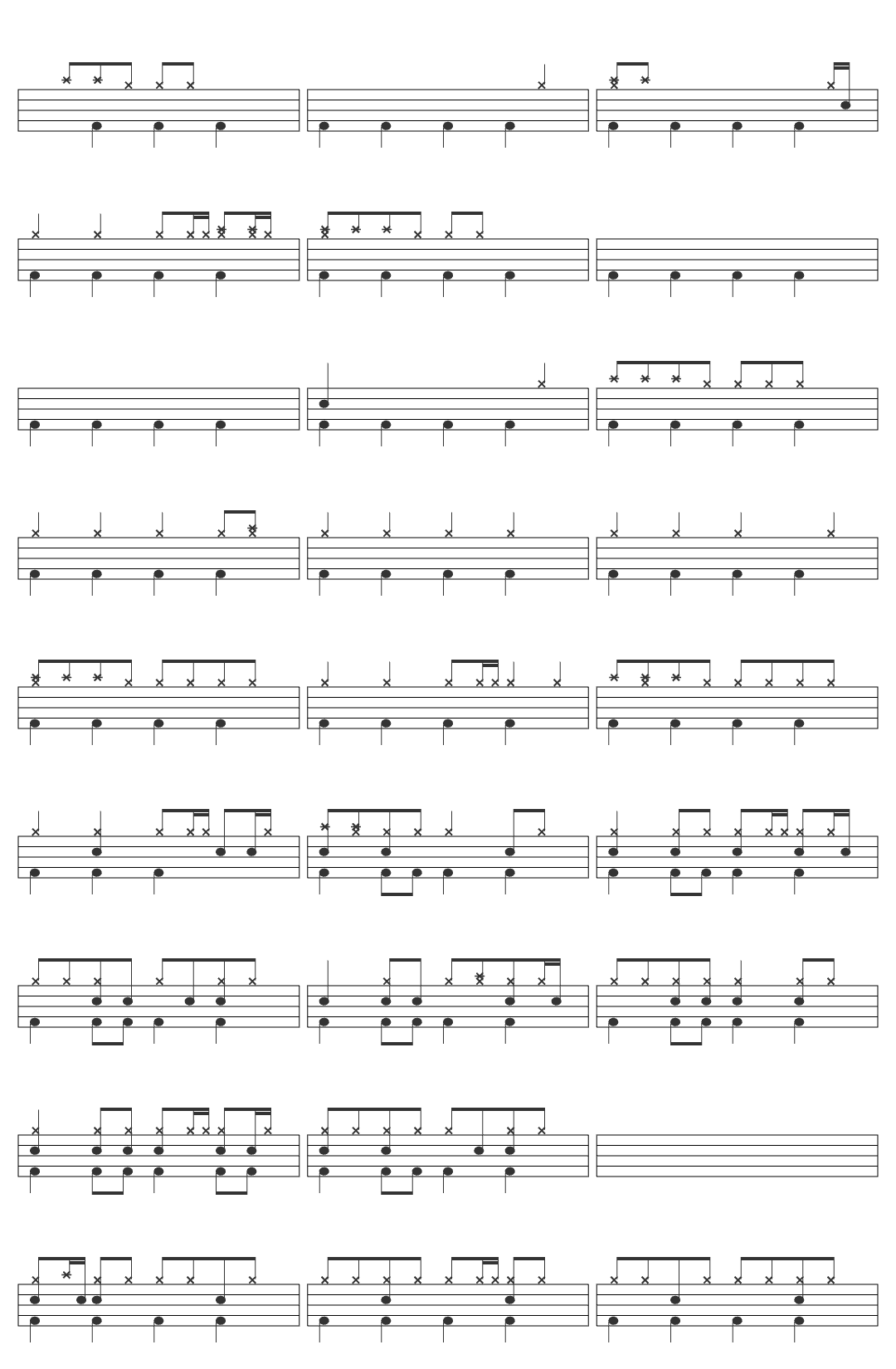 The Lumineers You're All I Got drum sheet