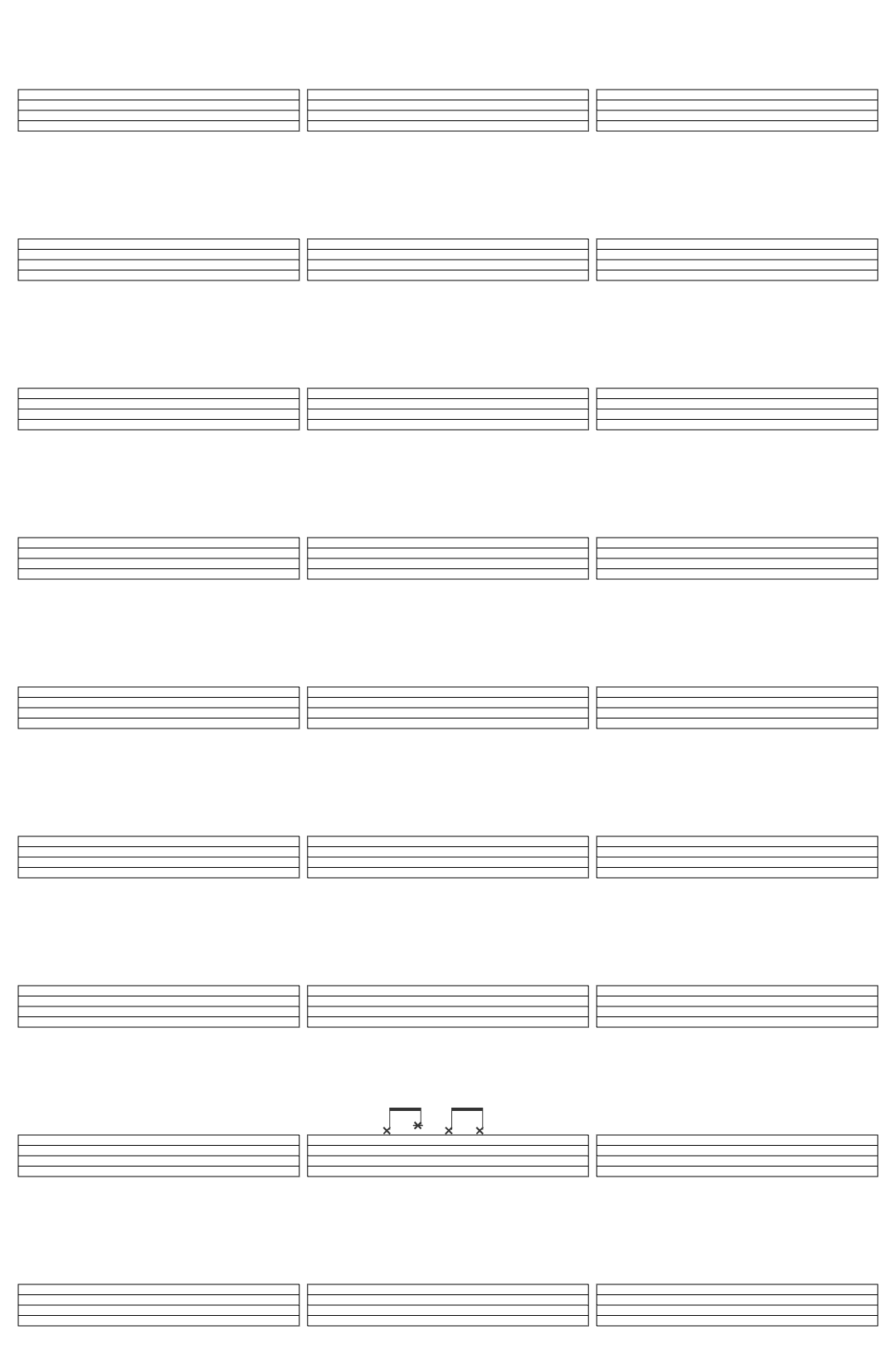 The raven age No Man's Land drum sheet