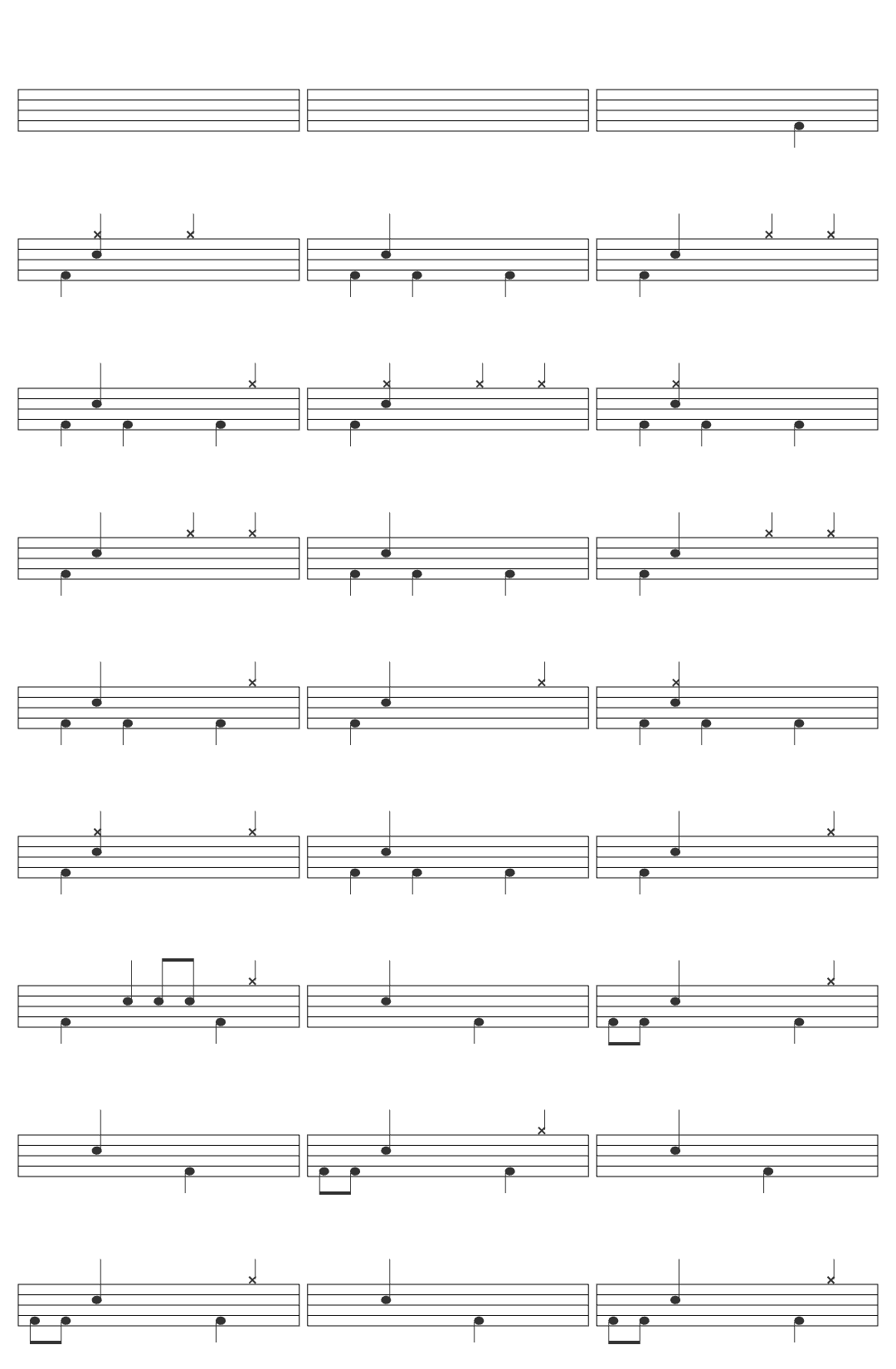 Somos Iglesia Pista Original con Letra - Un Corazón drum sheet